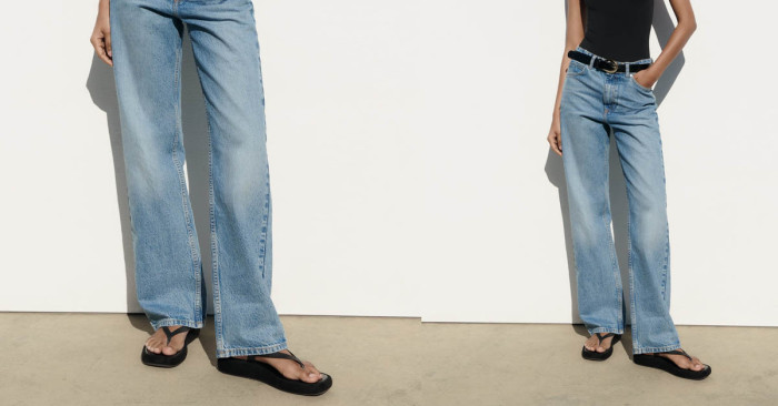 آموزش استایل کردن شلوار جین پاچه گشاد زنانه 
