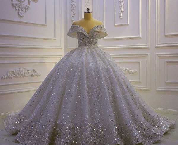مدل لباس عروس پف دار شیک و جدید 