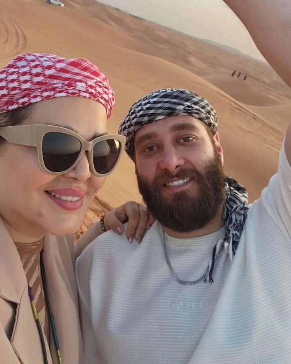 عکس بهاره رهنما و دوست پسرش در امارات دبی