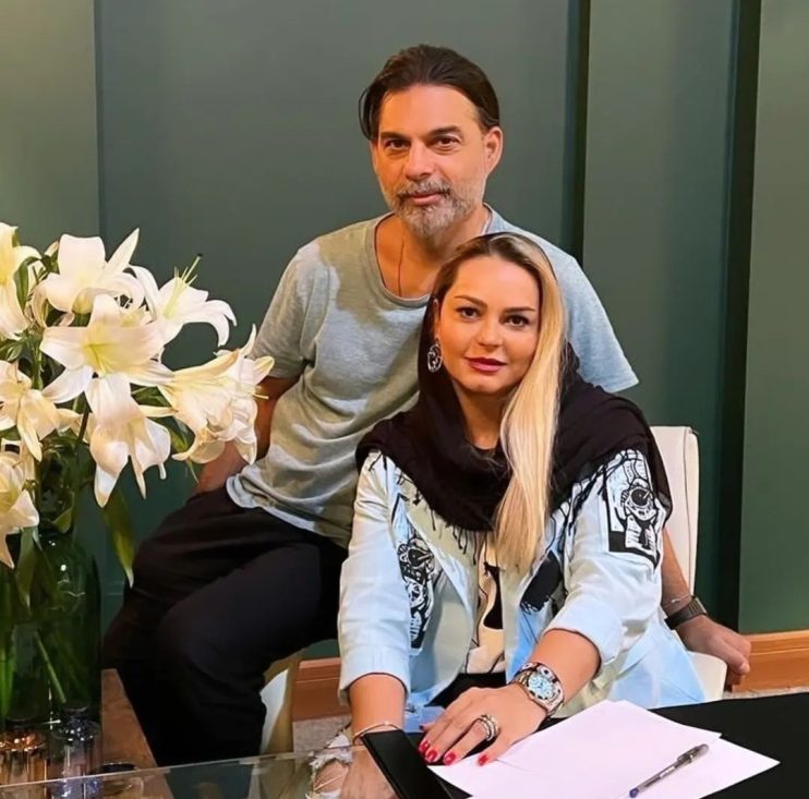 عکس زن و همسر بی حجاب پیمان معادی