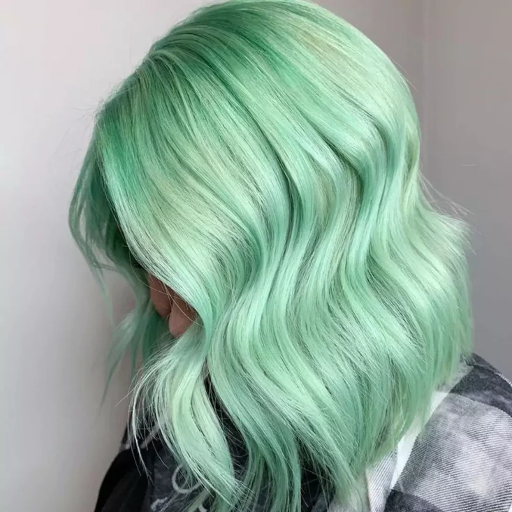 رنگ موی سبز نعنایی فانتزی