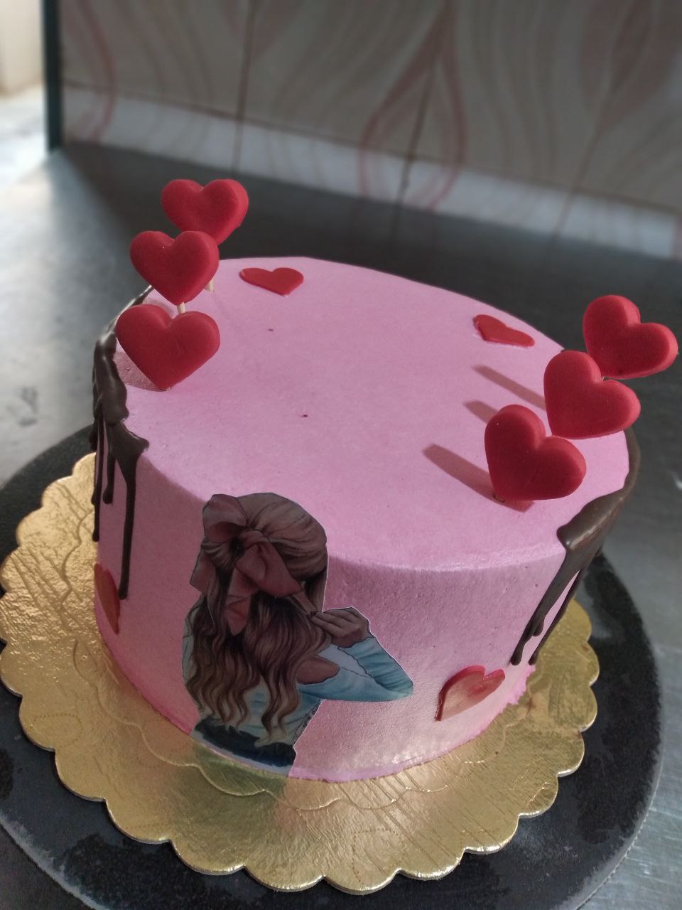 عکس کیک تولد دخترانه شیک و ساده
