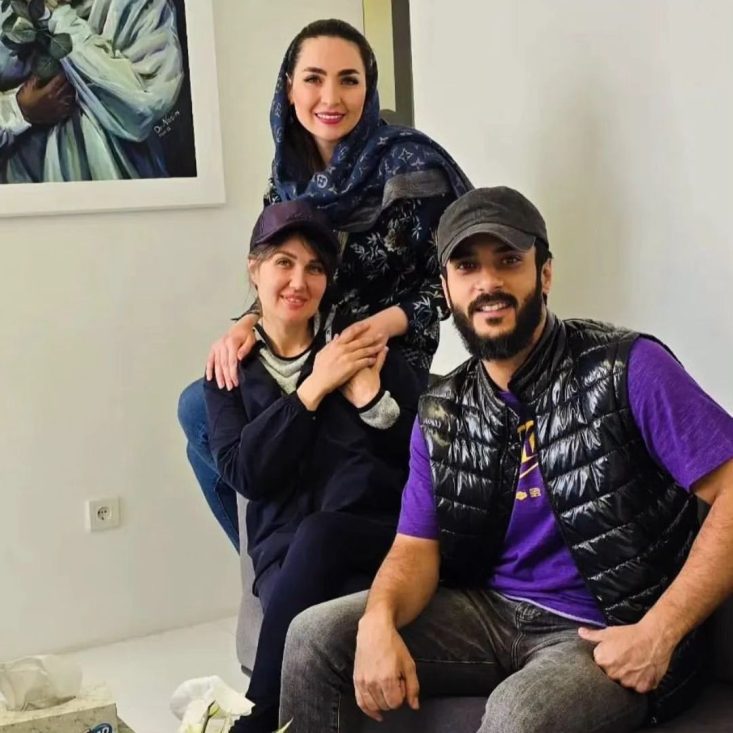 عکس ساعد سهیلی و همسرش گلوریا هاردی