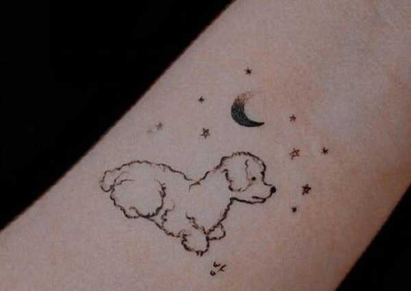 طرح تاتو سگ