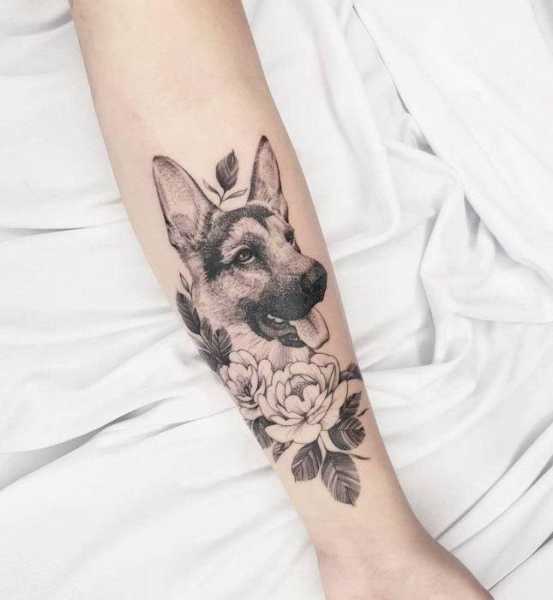 طرح تاتو سگ